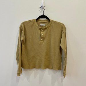 Everlane Organic Cotton Waffle Henley